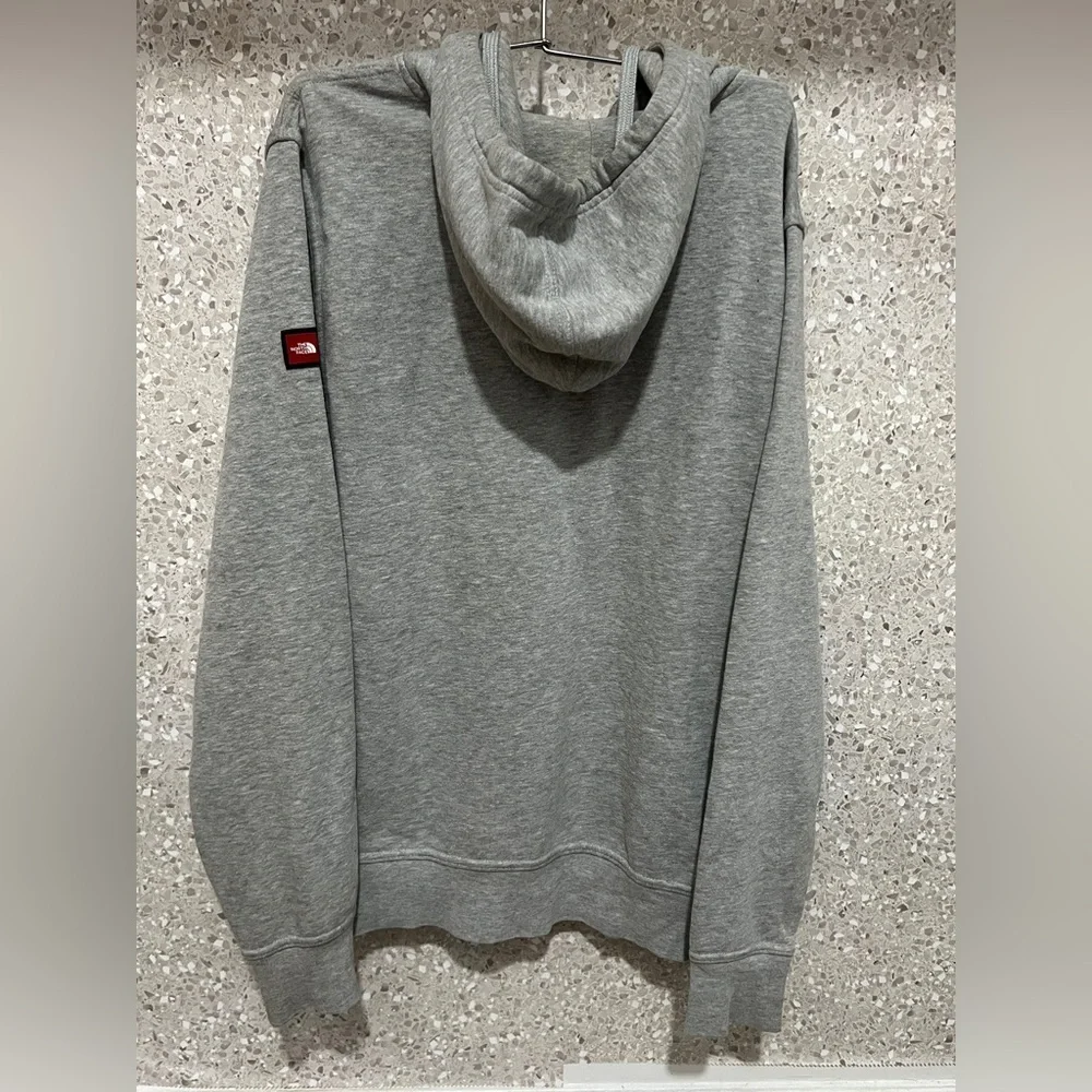 The North Face Gray Crewneck Sweater with USA Print